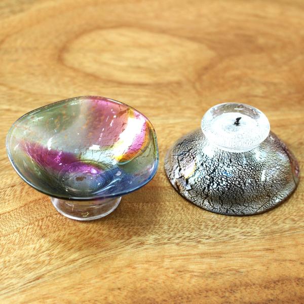 glasscalico グラスキャリコ earth(アース) 雅(みやび) ぐい呑 冷酒器 ハンドメイド ガラス酒器