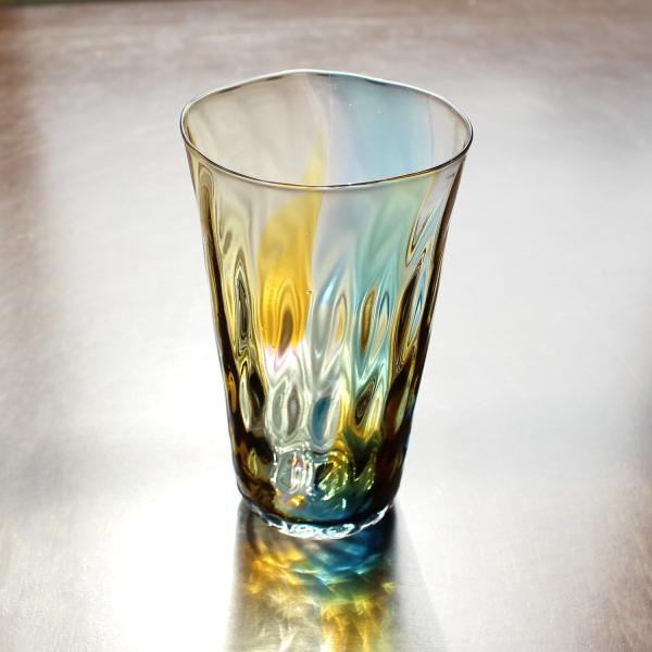 glasscalico グラスキャリコ ハンドメイド ガラス酒器 earth ダイヤ (アース ダイヤ) ロンググラス ウイスキー 焼酎 ビール グラス タンブラー