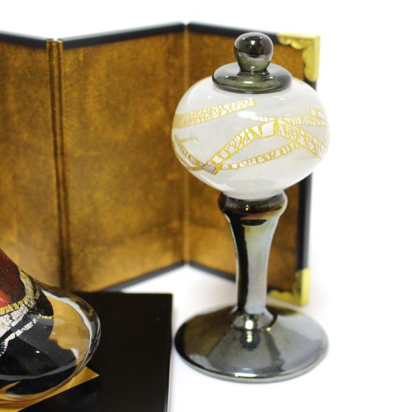 ガラスのお雛様 富士雛(ふじびな) 雪洞(ぼんぼり)付き glass calico グラスキャリコ ハンドメイド ガラスアート 雛人形 ひな人形 おひなさま 桃の節句 オブジェ コンパクト