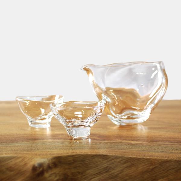 glasscalico グラスキャリコ ハンドメイド ガラス酒器 ミナモ 片口 冷酒器