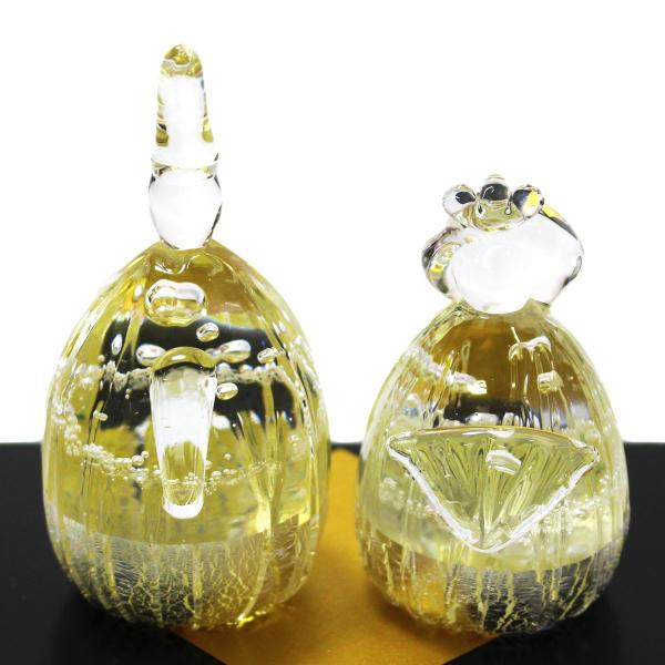 ガラスのお雛様 瑞穂雛(みずほびな)小(S) glass calico グラスキャリコ ハンドメイド ガラスアート 雛人形 ひな人形 おひなさま 桃の節句 オブジェ コンパクト