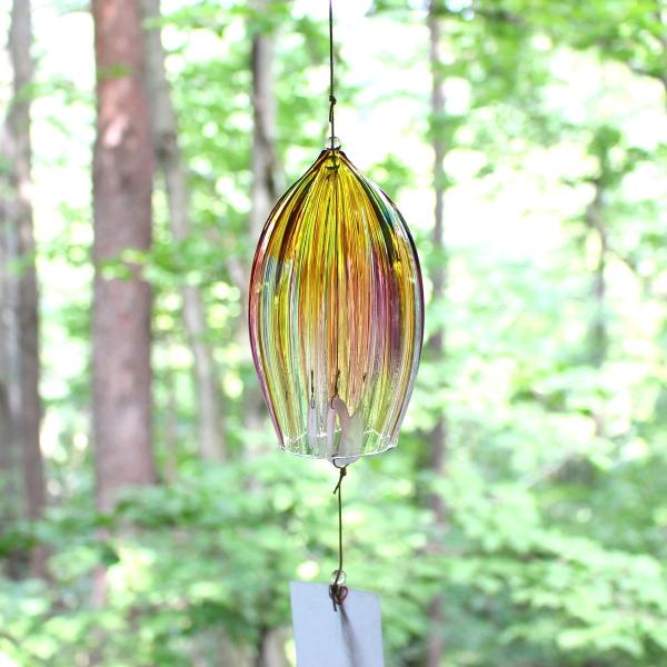 ガラスの風鈴 プリズム ライン glasscalico グラスキャリコ ハンドメイドガラスアート