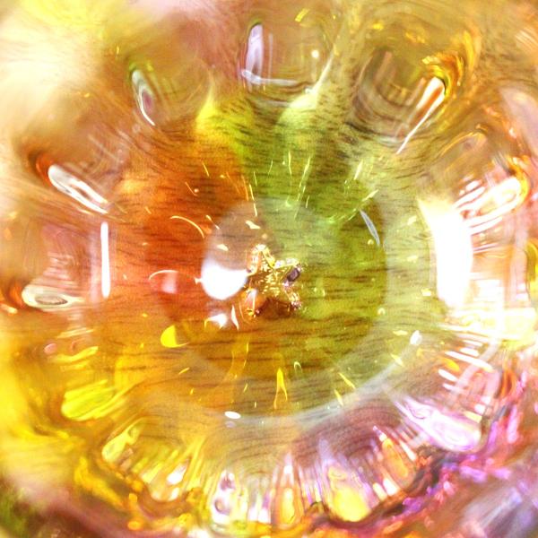 glass calico グラスキャリコ プリズム ライン 冷酒器セット (片口・ぐい呑 1個) ハンドメイド ガラス酒器