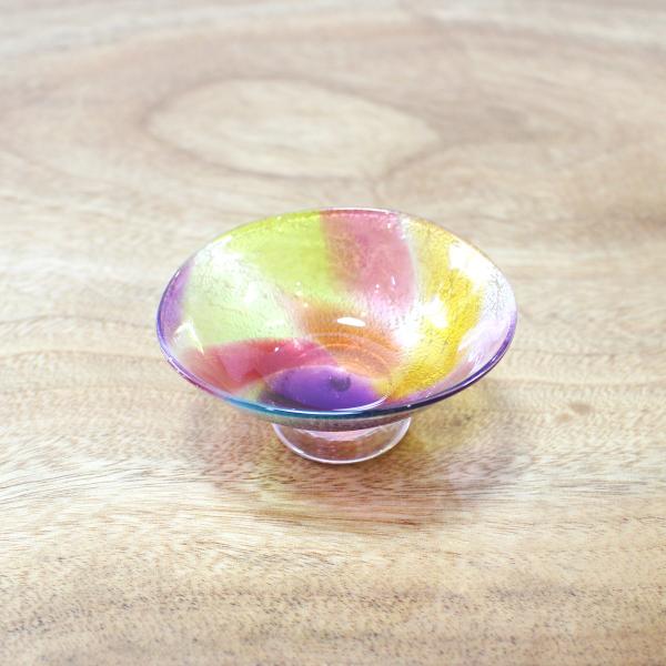 glasscalico グラスキャリコ プリズム 雅(みやび)ぐい呑 冷酒杯 ハンドメイド ガラス酒器