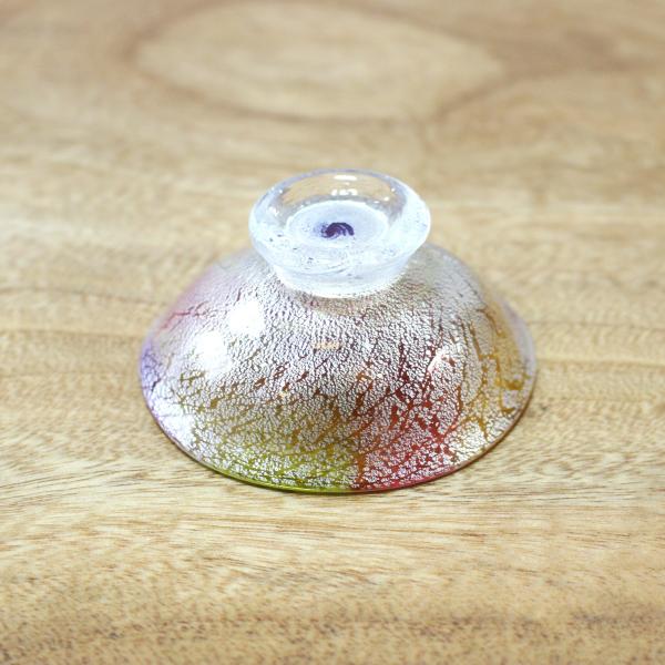 glasscalico グラスキャリコ プリズム 雅(みやび)ぐい呑 冷酒杯 ハンドメイド ガラス酒器
