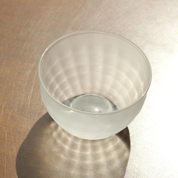 glass calico グラスキャリコ ハンドメイド ガラス酒器 澄 (すみ) サンドブラスト ぐい呑 (単品販売)