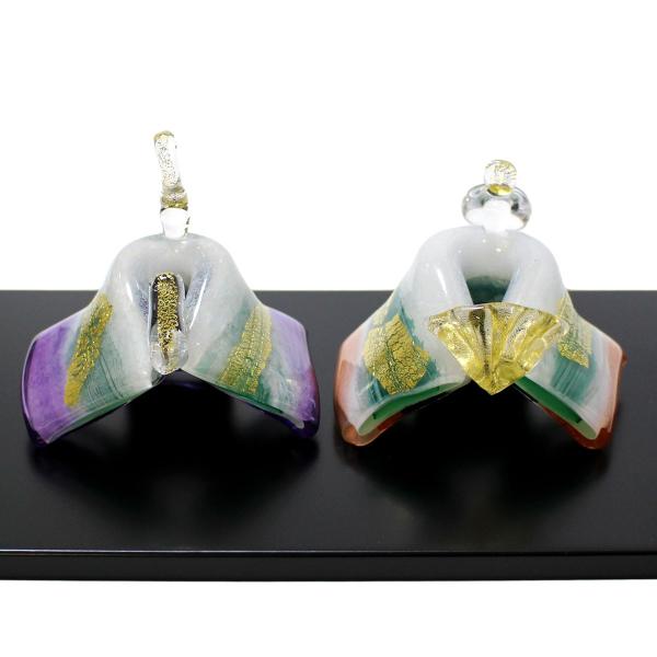 ガラスのお雛様 ひとえ雛 春風 SAIZOU GLASS LABO 可児友紀 ハンドメイド ガラスアート 雛人形 ひな人形 おひなさま 桃の節句 オブジェ コンパクト ギフト