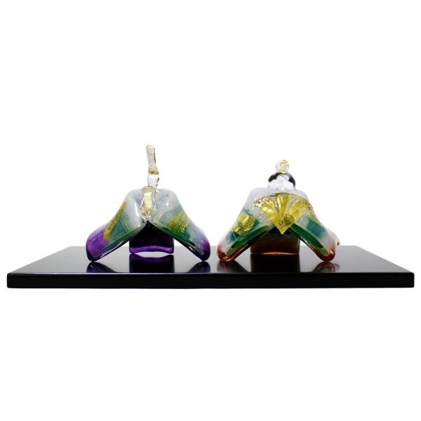 ガラスのお雛様 ひとえ雛 春風 SAIZOU GLASS LABO 可児友紀 ハンドメイド ガラスアート 雛人形 ひな人形 おひなさま 桃の節句 オブジェ コンパクト ギフト