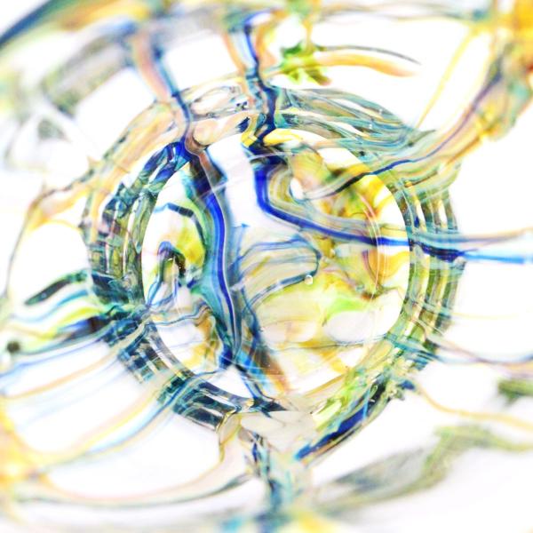SAIZOU GLASS LABO サイゾウグラスラボ ハンドメイド ガラス酒器 Lotus (ロータス) 冷酒器セット (縦型片口・ぐい呑2個)