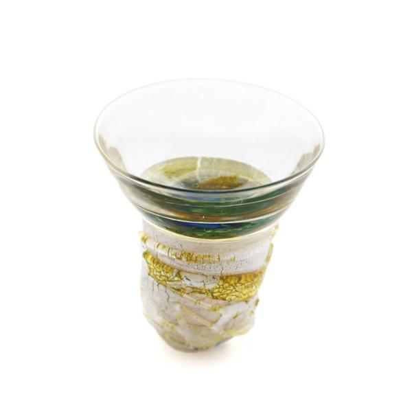 SAIZOU GLASS LABO サイゾウグラスラボ ハンドメイド ガラス酒器 ミズノワクバショ 縦長 ぐい呑 冷酒器