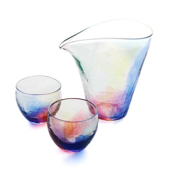 SAIZOU GLASS LABO サイゾウグラスラボ ハンドメイド ガラス酒器 虹の 