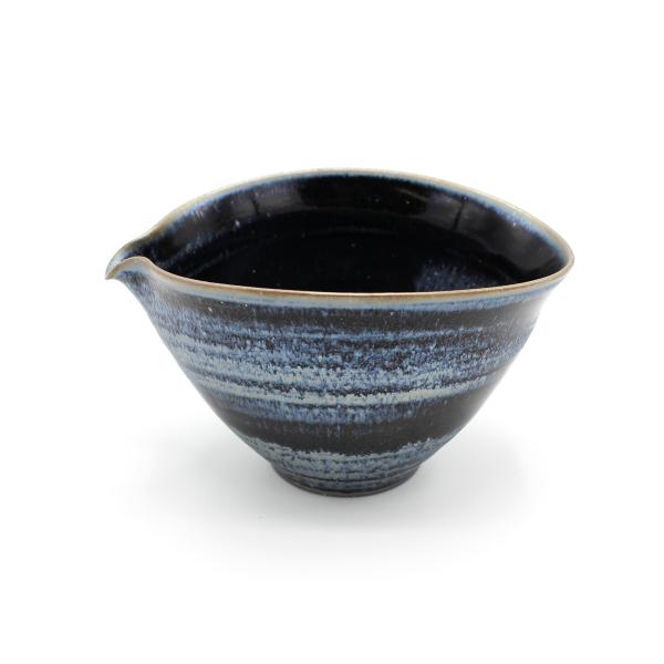 山下陶房 山下秀樹 銀化天目(ぎんかてんもく) 片口 (中・1.5合) 単品