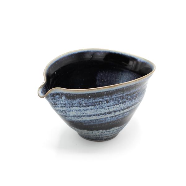 山下陶房 山下秀樹 銀化天目(ぎんかてんもく) 片口 (中・1.5合) 単品
