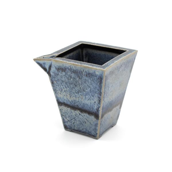 山下陶房 山下秀樹 銀化天目(ぎんかてんもく) 角片口 (小・1合) 単品