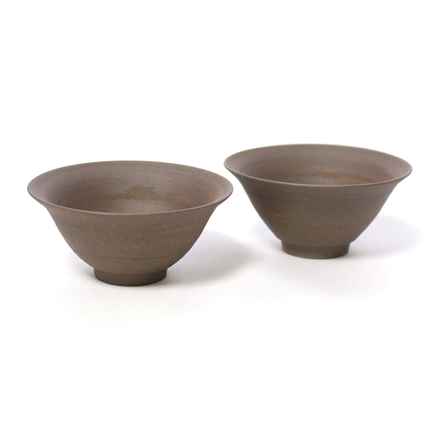 越前焼 朝顔ぐい呑み ペアセット (2個入) ハンドメイド酒器 純国産 伝統工芸 日本酒 冷酒 大吟醸 杯 ぐい飲み おちょこ