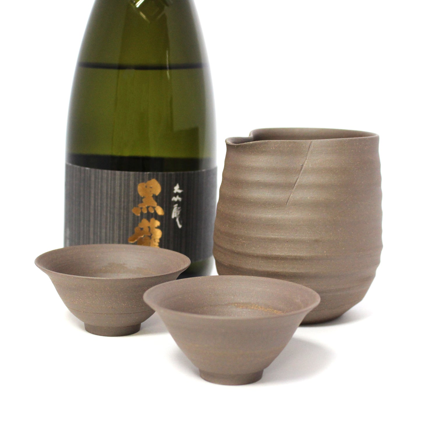 越前焼 朝顔ぐい呑み ハンドメイド酒器 純国産 伝統工芸 日本酒 冷酒 大吟醸 杯 ぐい飲み おちょこ