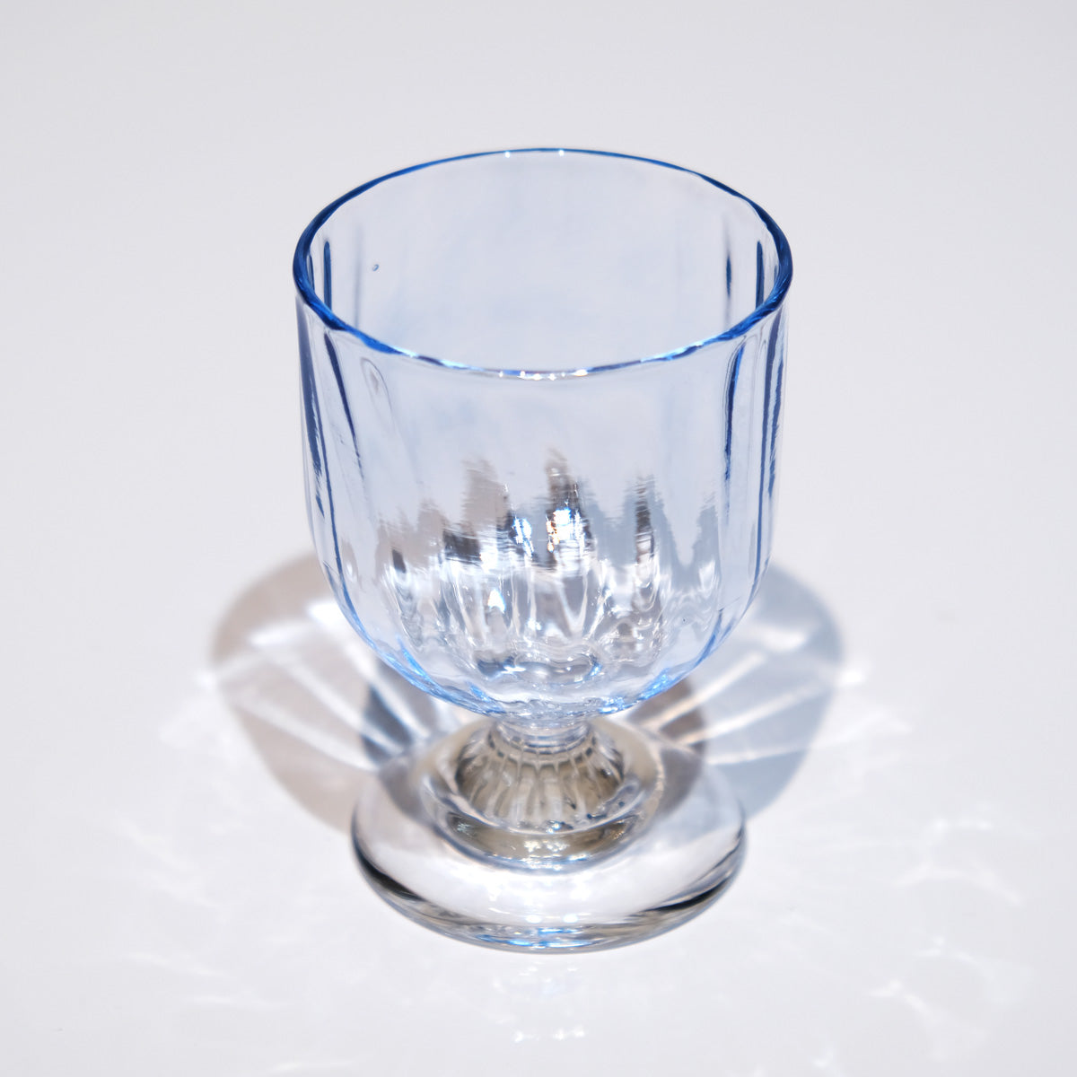 FUKU glassworks ポートワイングラス vessel (ブルー) フクグラスワークス 相馬佳織 ハンドメイドグラス