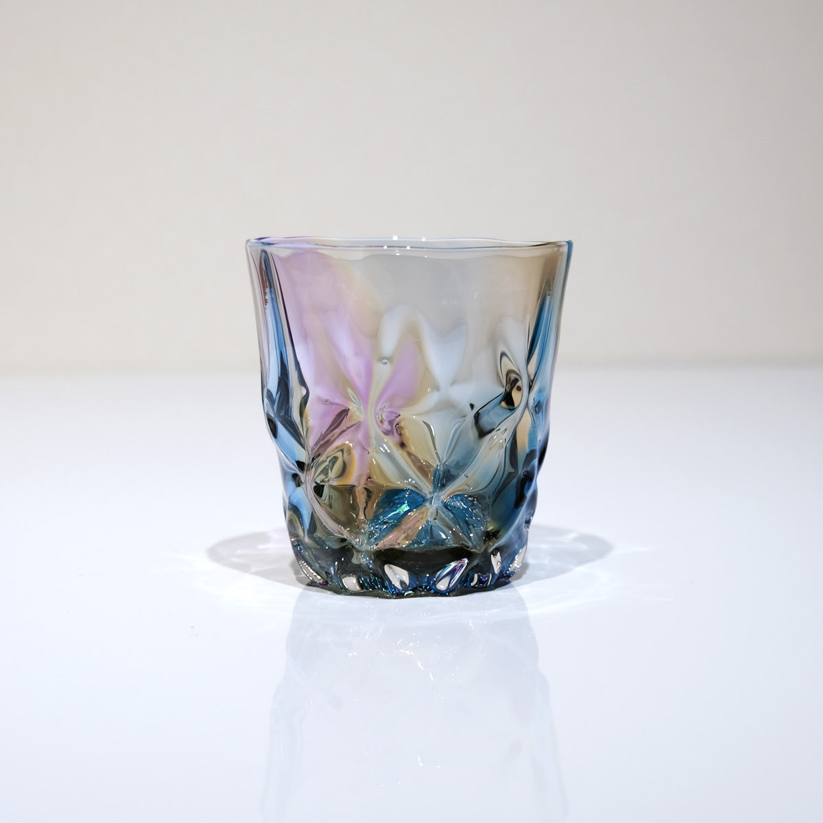 glass calico earth レトロ (アース レトロ) ロックグラス ウイスキー 焼酎 グラス タンブラー グラスキャリコ ハンドメイド グラス