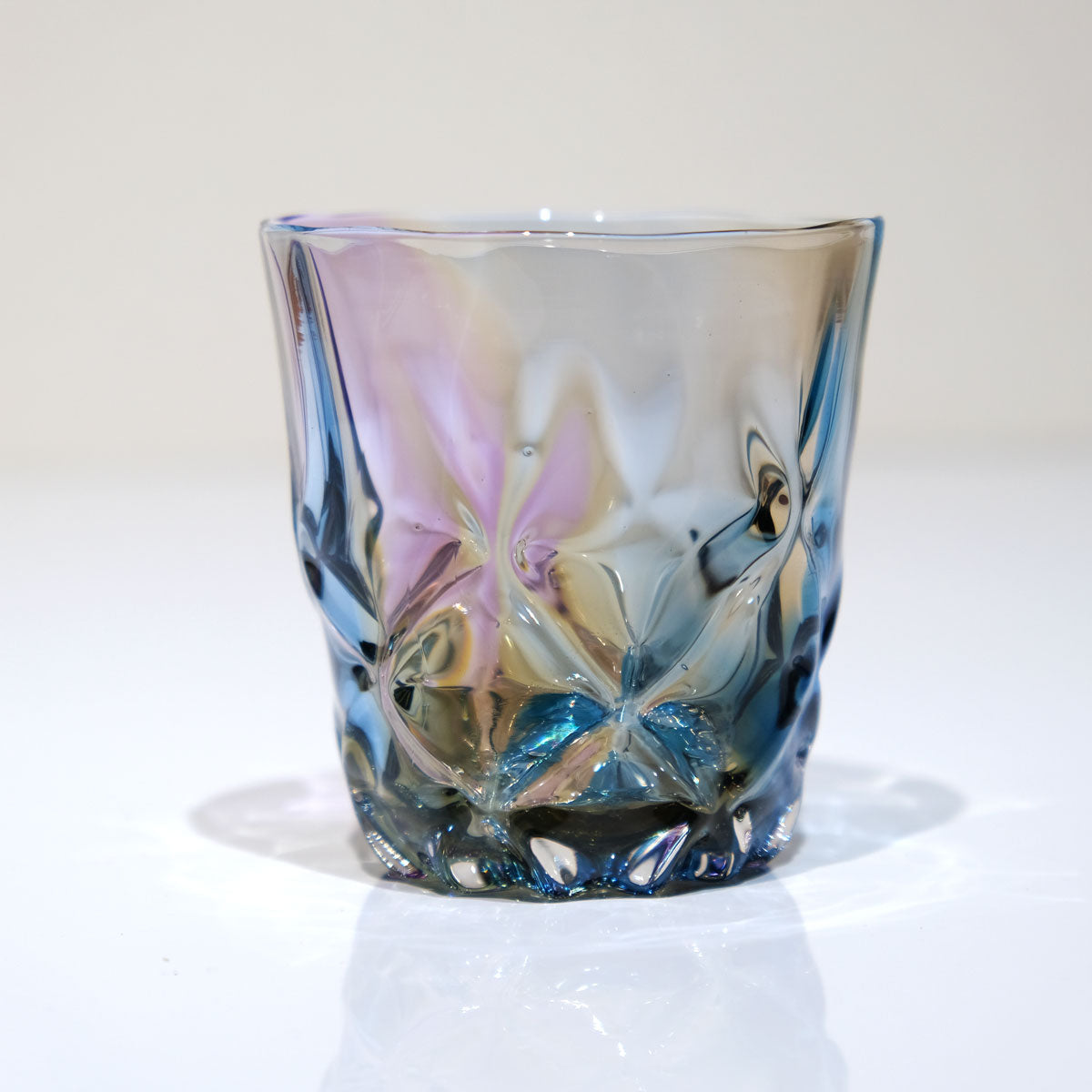 glass calico earth レトロ (アース レトロ) ロックグラス ウイスキー 焼酎 グラス タンブラー グラスキャリコ ハンドメイド グラス