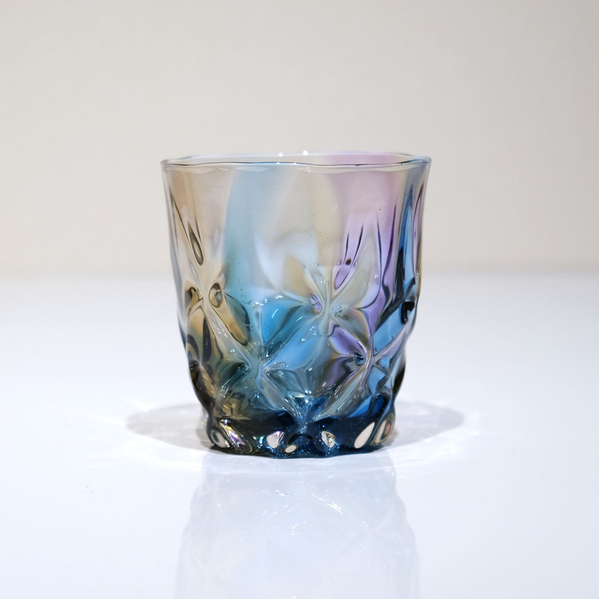 glass calico earth レトロ (アース レトロ) ロックグラス ウイスキー 焼酎 グラス タンブラー グラスキャリコ ハンドメイド グラス