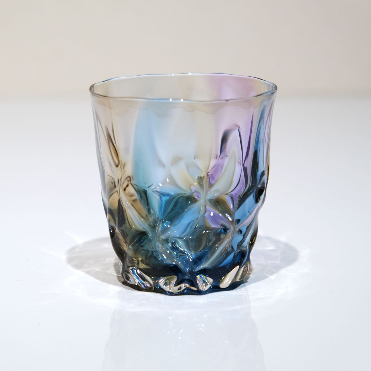 glass calico earth レトロ (アース レトロ) ロックグラス ウイスキー 焼酎 グラス タンブラー グラスキャリコ ハンドメイド グラス