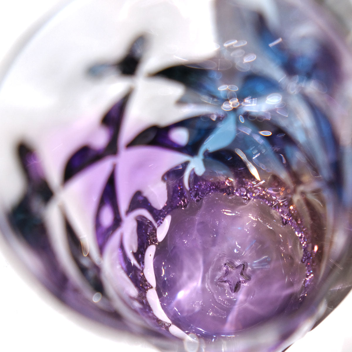 glass calico earth レトロ (アース レトロ) ロンググラス ウイスキー 焼酎 ビール グラス タンブラー グラスキャリコ ハンドメイド グラス