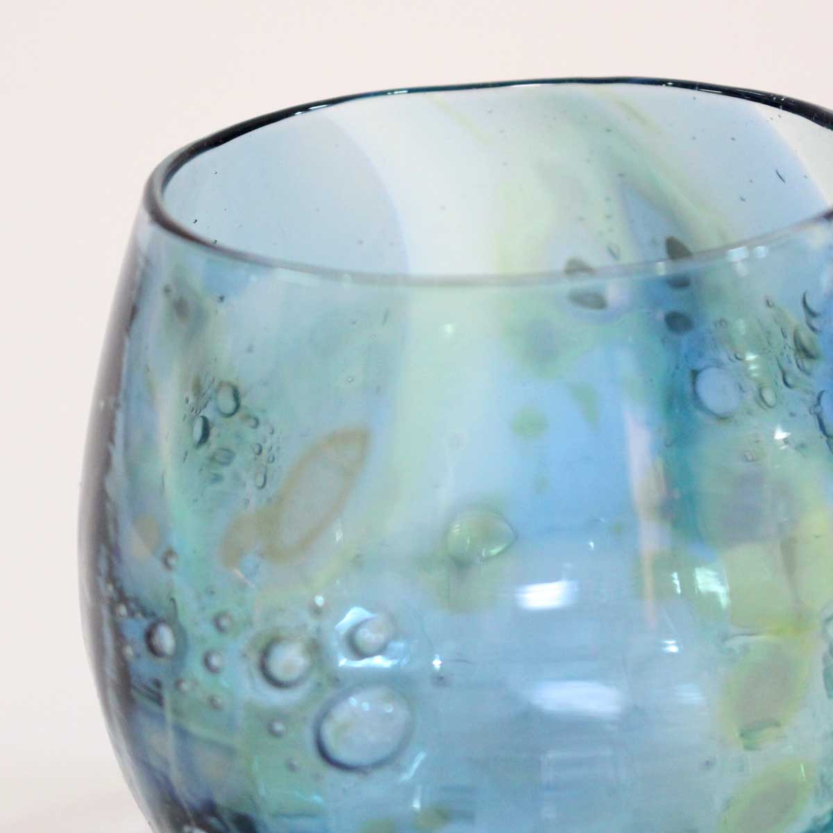 グラスキャリコ ラグーン ロックグラス ウイスキー 焼酎 カクテル 梅酒 グラス glass calico ハンドメイドグラス