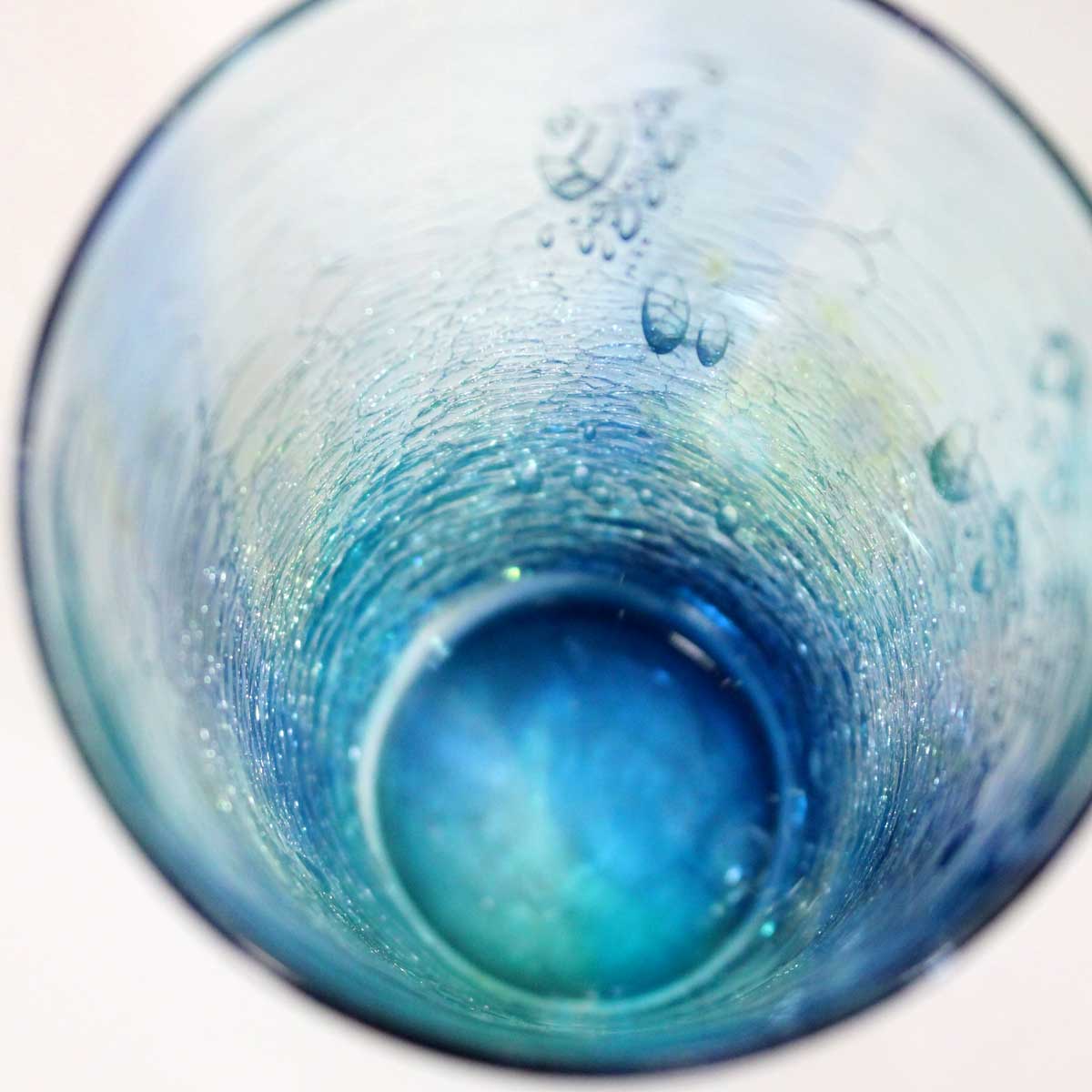グラスキャリコ ラグーン ロンググラス ビール ハイボール 酎ハイ カクテル ソフトドリンク グラス glass calico ハンドメイドグラス