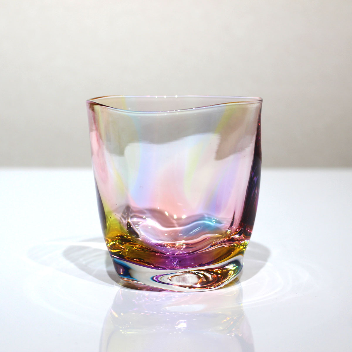 glass calico グラスキャリコ ハンドメイド ガラス酒器 ミナモプリズム ロックグラス ウイスキー 焼酎 カクテル 梅酒 グラス