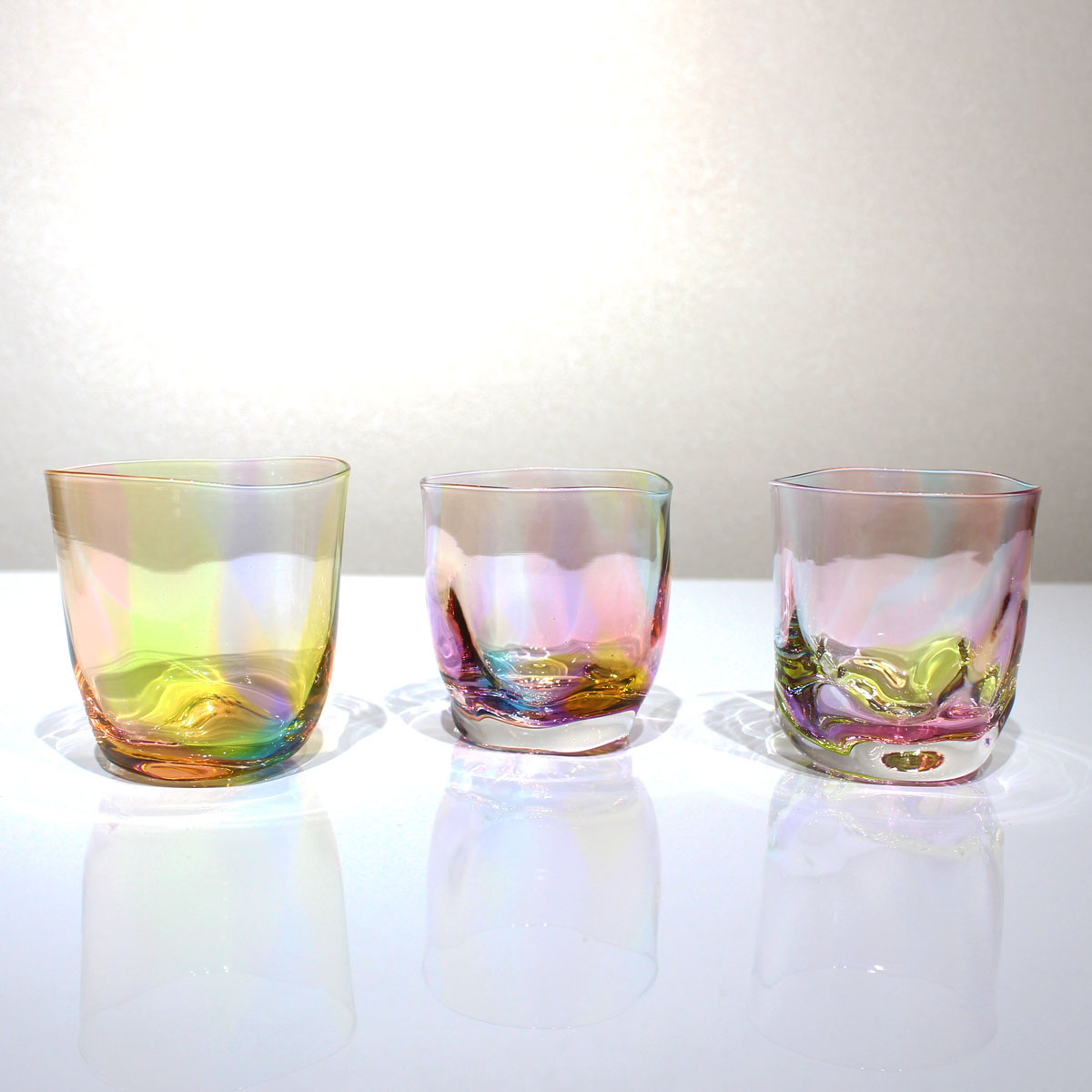 glass calico グラスキャリコ ハンドメイド ガラス酒器 ミナモプリズム ロックグラス ウイスキー 焼酎 カクテル 梅酒 グラス