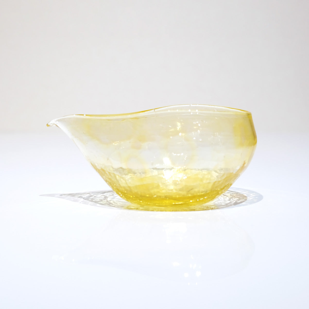 glass calico 月光 (げっこう) 片口 冷酒器 (スリム) 【単品販売】 グラスキャリコ ハンドメイド ガラス酒器