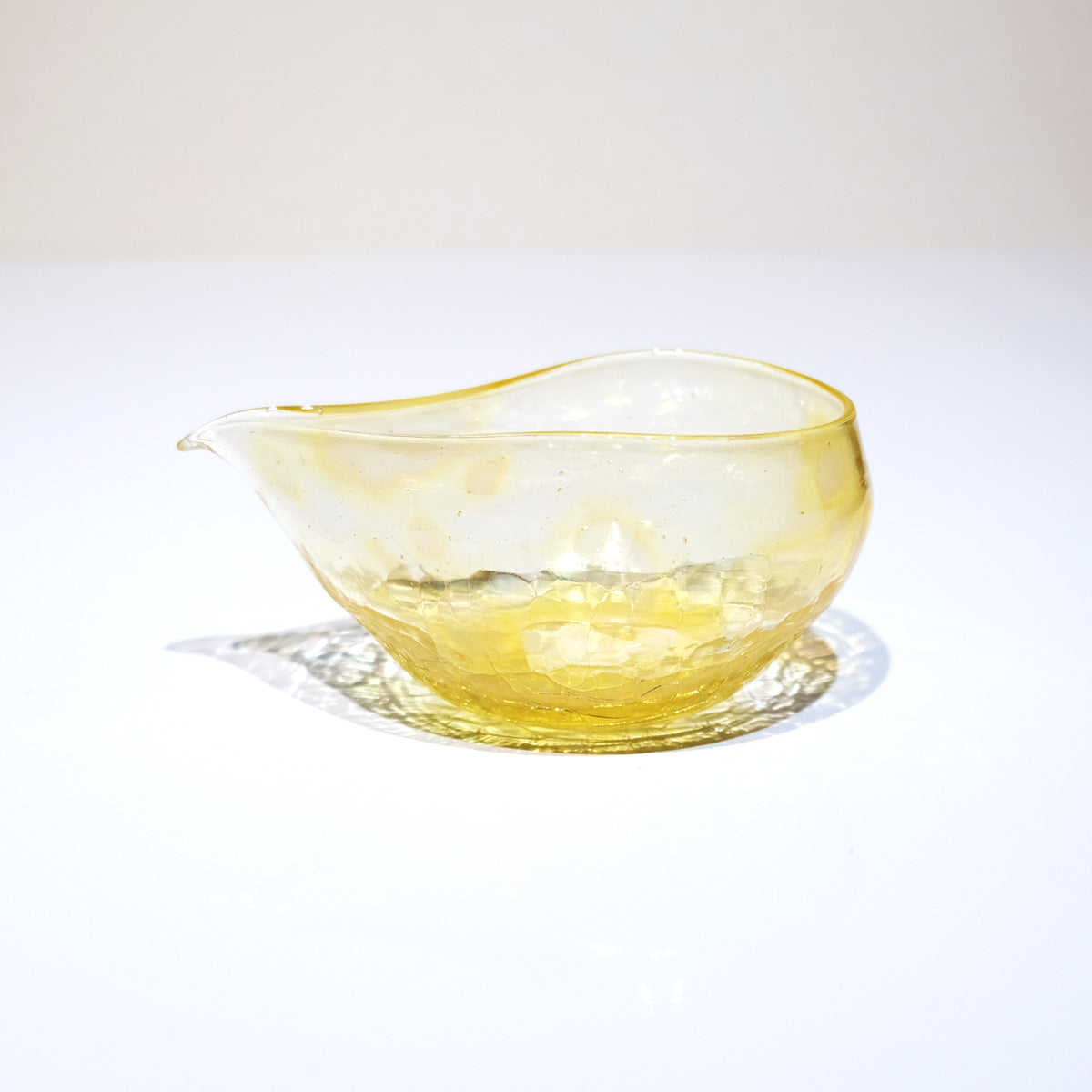 glass calico 月光 (げっこう) 片口 冷酒器 (スリム) 【単品販売】 グラスキャリコ ハンドメイド ガラス酒器