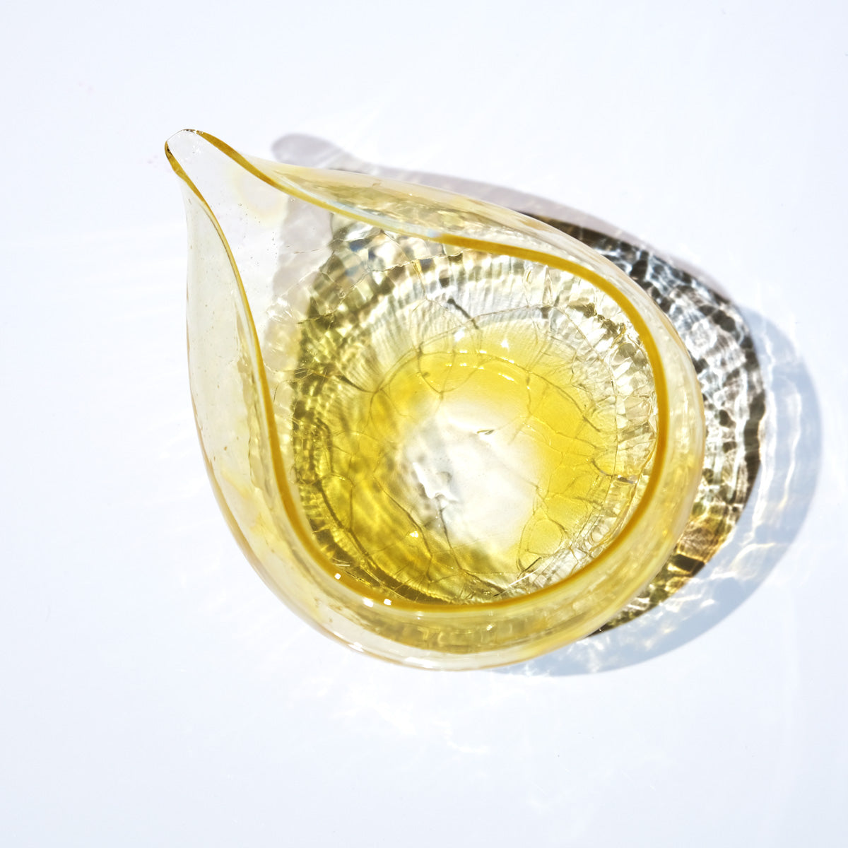 glass calico 月光 (げっこう) 片口 冷酒器 (スリム) 【単品販売】 グラスキャリコ ハンドメイド ガラス酒器