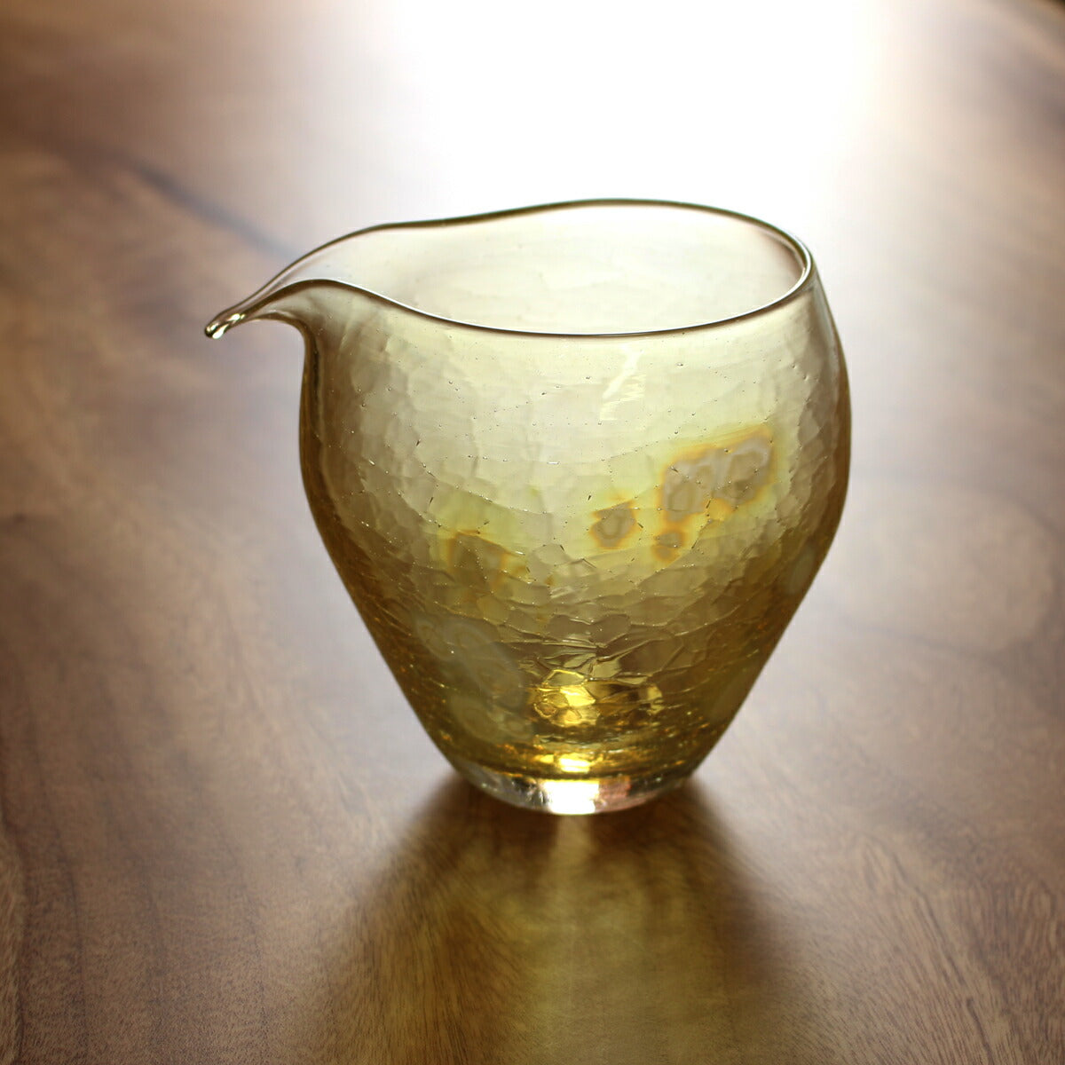 glasscalico グラスキャリコ ハンドメイド ガラス酒器 月光(げっこう) 冷酒器セット (縦型片口・ぐい呑 2個) ハンドメイド ガラス酒器