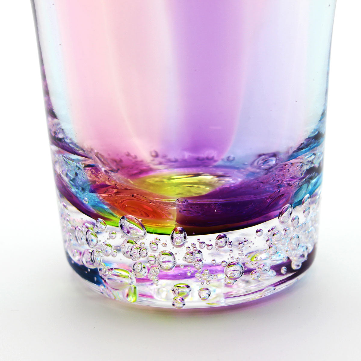 glass calico グラスキャリコ ハンドメイド ガラス酒器 プリズム バブル ロンググラス ウイスキー 焼酎 カクテル グラス