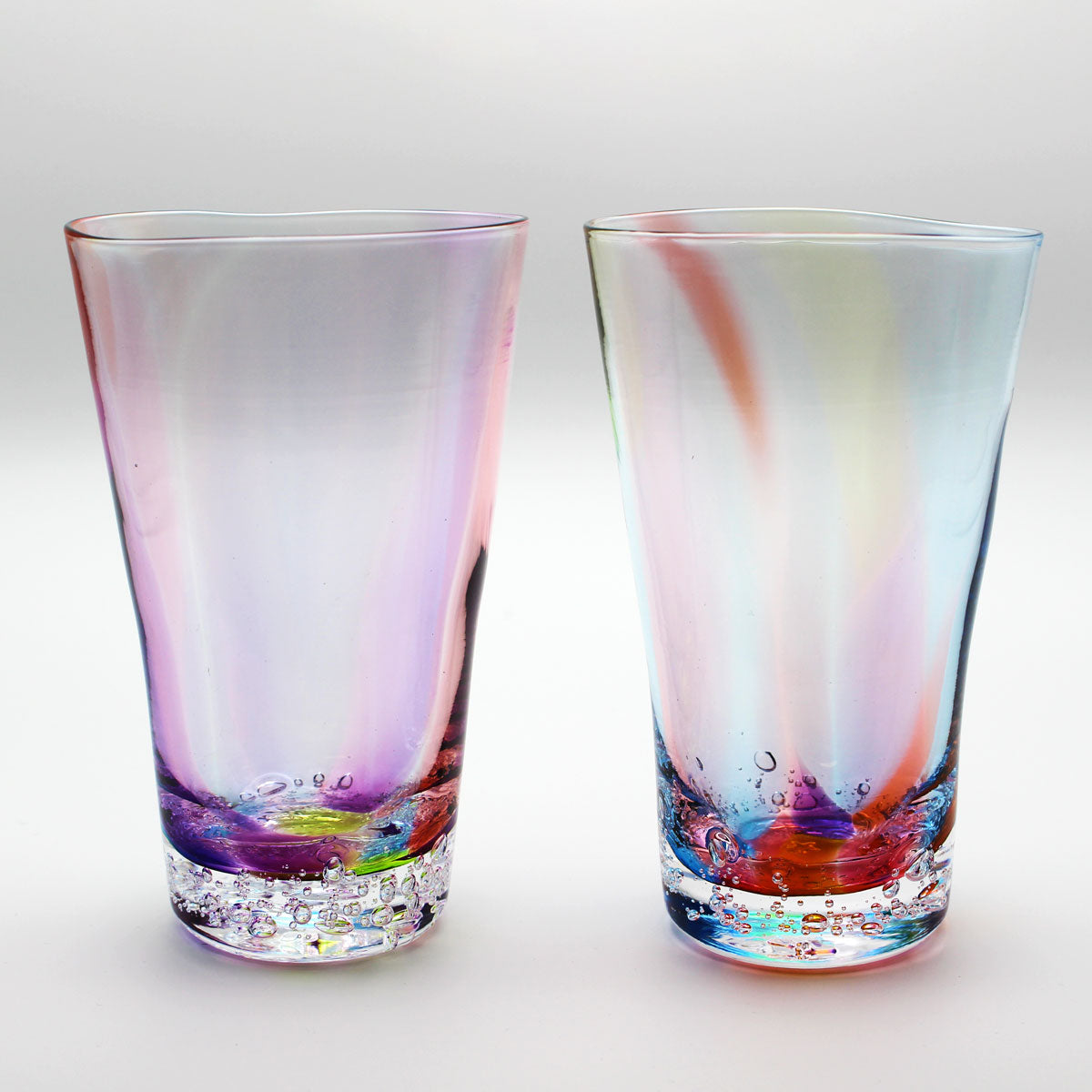 glass calico グラスキャリコ ハンドメイド ガラス酒器 プリズム バブル ロンググラス ウイスキー 焼酎 カクテル グラス