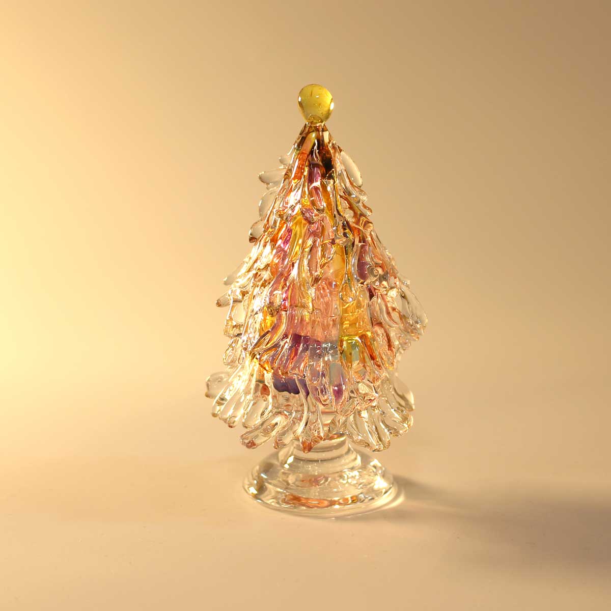 ガラスのクリスマスツリー glass calico グラスキャリコ ハンドメイド ガラスアート オブジェ インテリア 置物 ディスプレイ