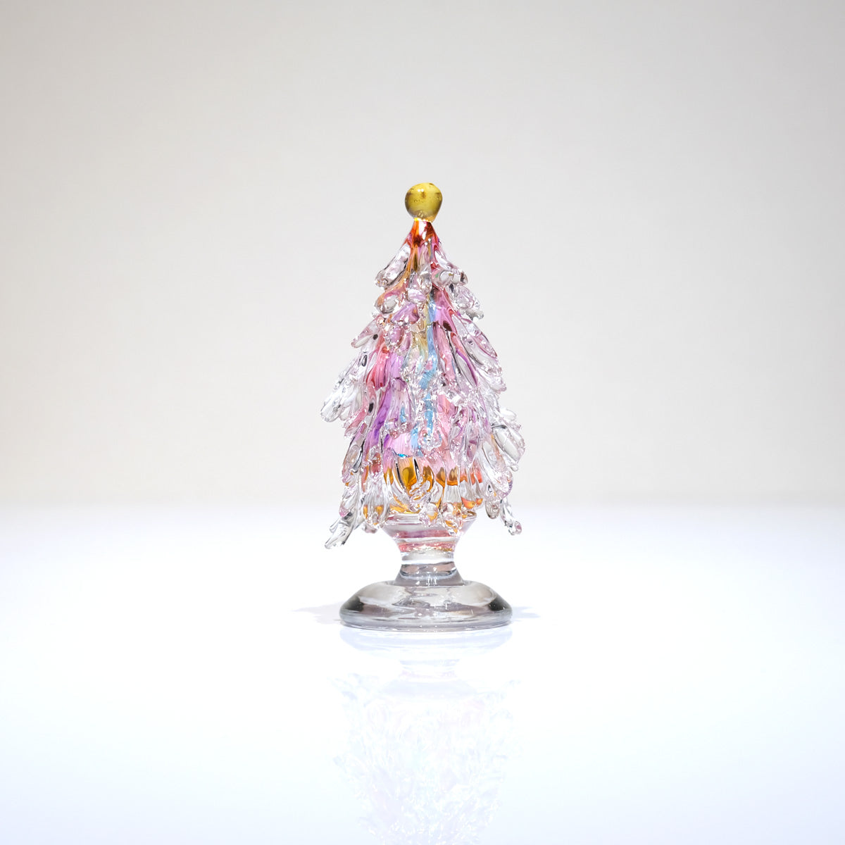 ガラスのクリスマスツリー glass calico グラスキャリコ ハンドメイド ガラスアート オブジェ インテリア 置物 ディスプレイ