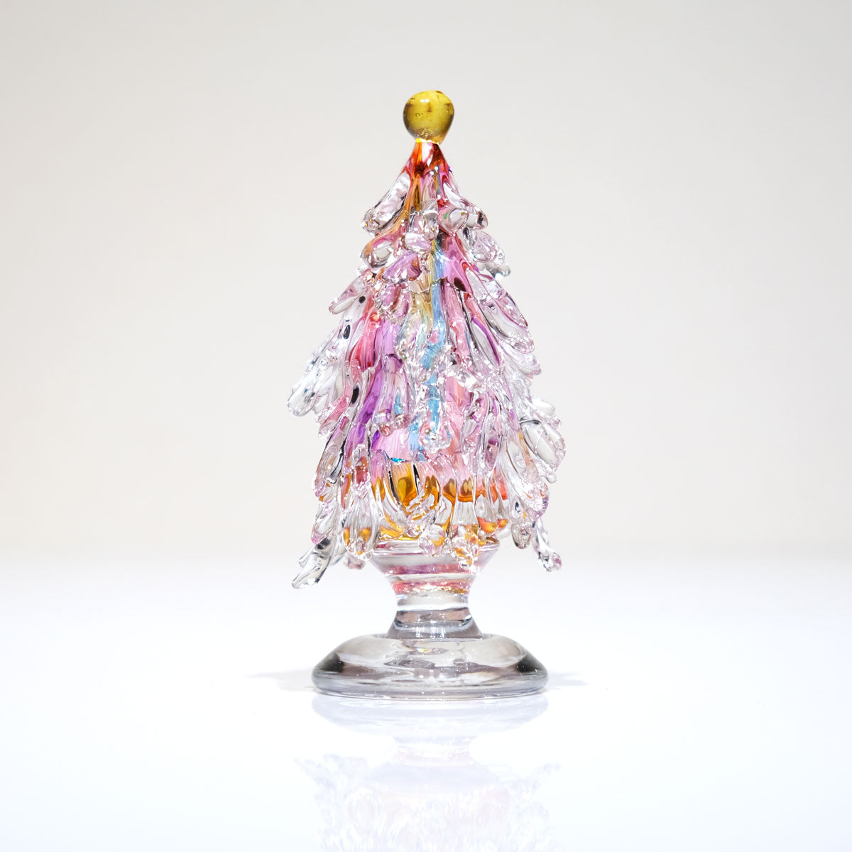 ガラスのクリスマスツリー glass calico グラスキャリコ ハンドメイド ガラスアート オブジェ インテリア 置物 ディスプレイ