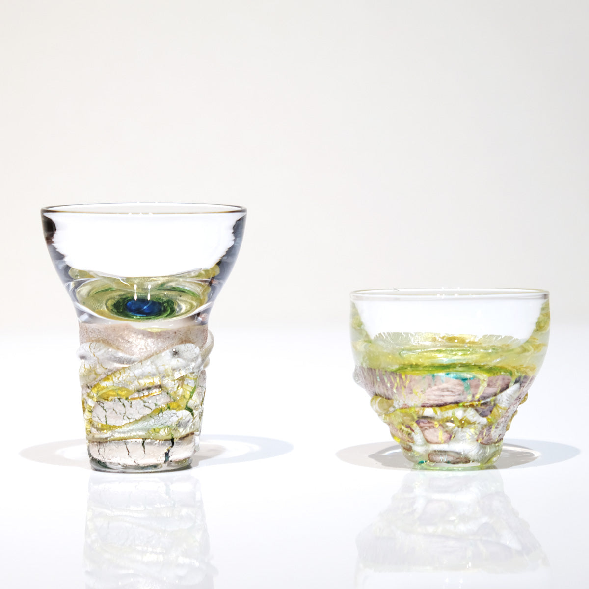 SAIZOU GLASS LABO サイゾウグラスラボ ハンドメイド ガラス酒器 ミズノワクバショ ぐい呑 冷酒器