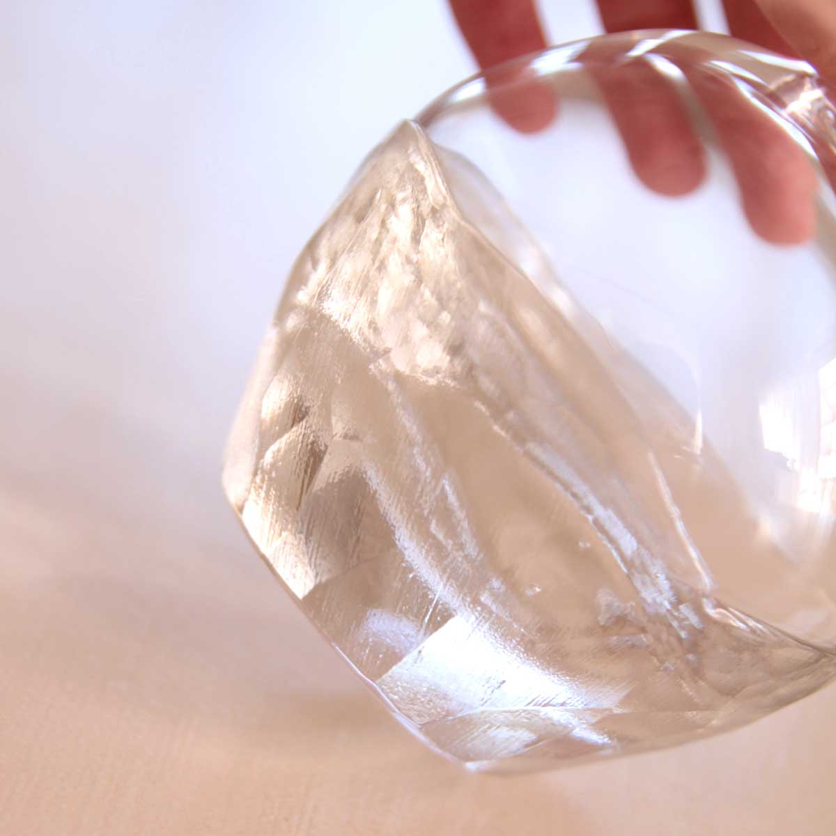Rock 冷酒器セット(徳利・ぐい呑2個) FIORETTO フィオレット 高野仰 ハンドメイドガラス酒器