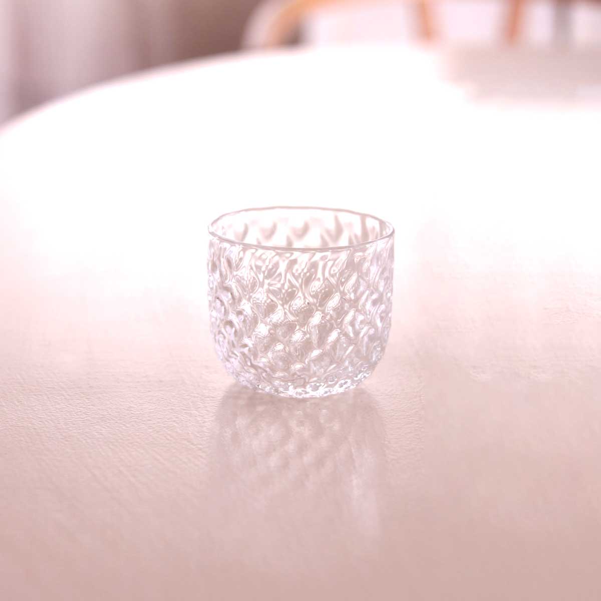 luce (ルーチェ) 冷酒器セット(片口・ぐい呑2個) FIORETTO フィオレット 高野仰 ハンドメイドガラス酒器
