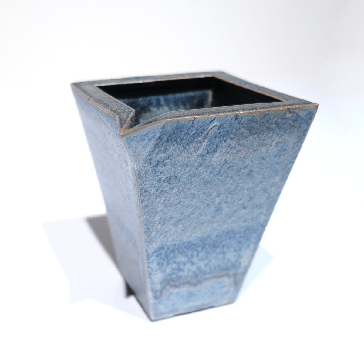 山下陶房 山下秀樹 銀化天目(ぎんかてんもく) 角片口 (大 2合) 単品販売