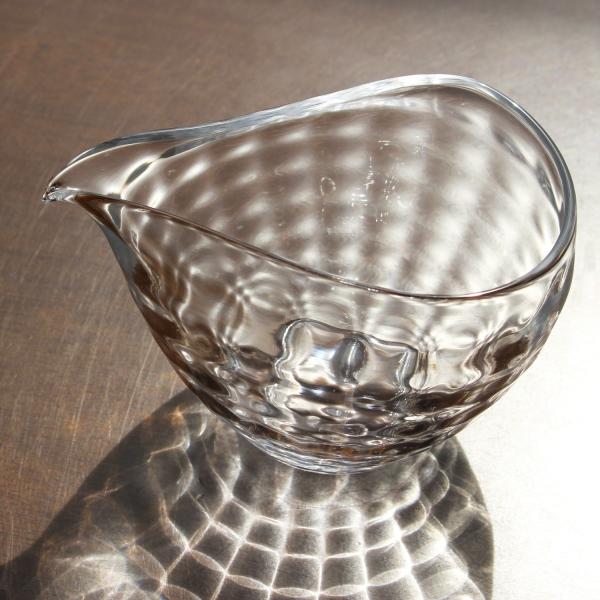 glass calico グラスキャリコ ハンドメイド ガラス酒器 澄 (すみ) 冷酒器セット (片口・ぐい呑 1個)