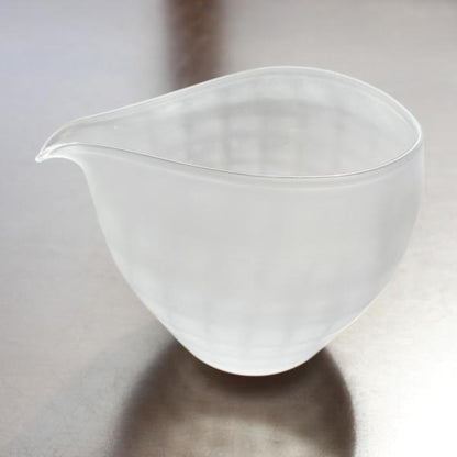 glass calico 澄 (すみ) サンドブラスト 片口 冷酒器 【単品販売】 グラスキャリコ ハンドメイド ガラス酒器