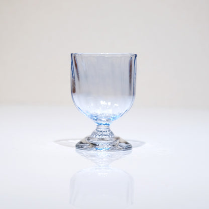 FUKU glassworks ポートワイングラス  vessel  (ブルー) フクグラスワークス 相馬佳織 ハンドメイドグラス