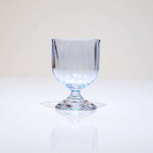 FUKU glassworks ポートワイングラス  vessel  (ブルー) フクグラスワークス 相馬佳織 ハンドメイドグラス