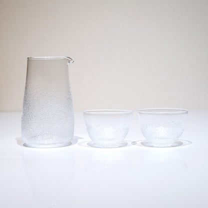 FUKU glassworks うたかた ぐい呑 (丸) 単品 フクグラスワークス 相馬佳織 ハンドメイド冷酒器