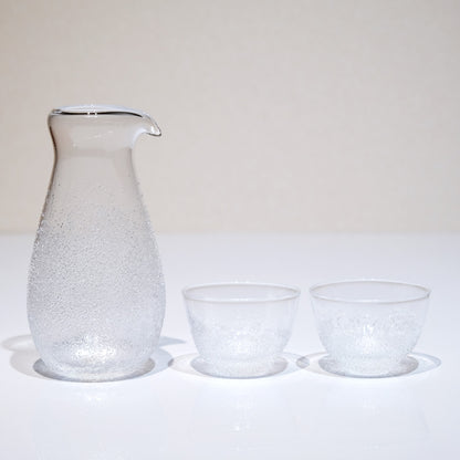 FUKU glassworks うたかた ぐい呑 (丸) 単品 フクグラスワークス 相馬佳織 ハンドメイド冷酒器