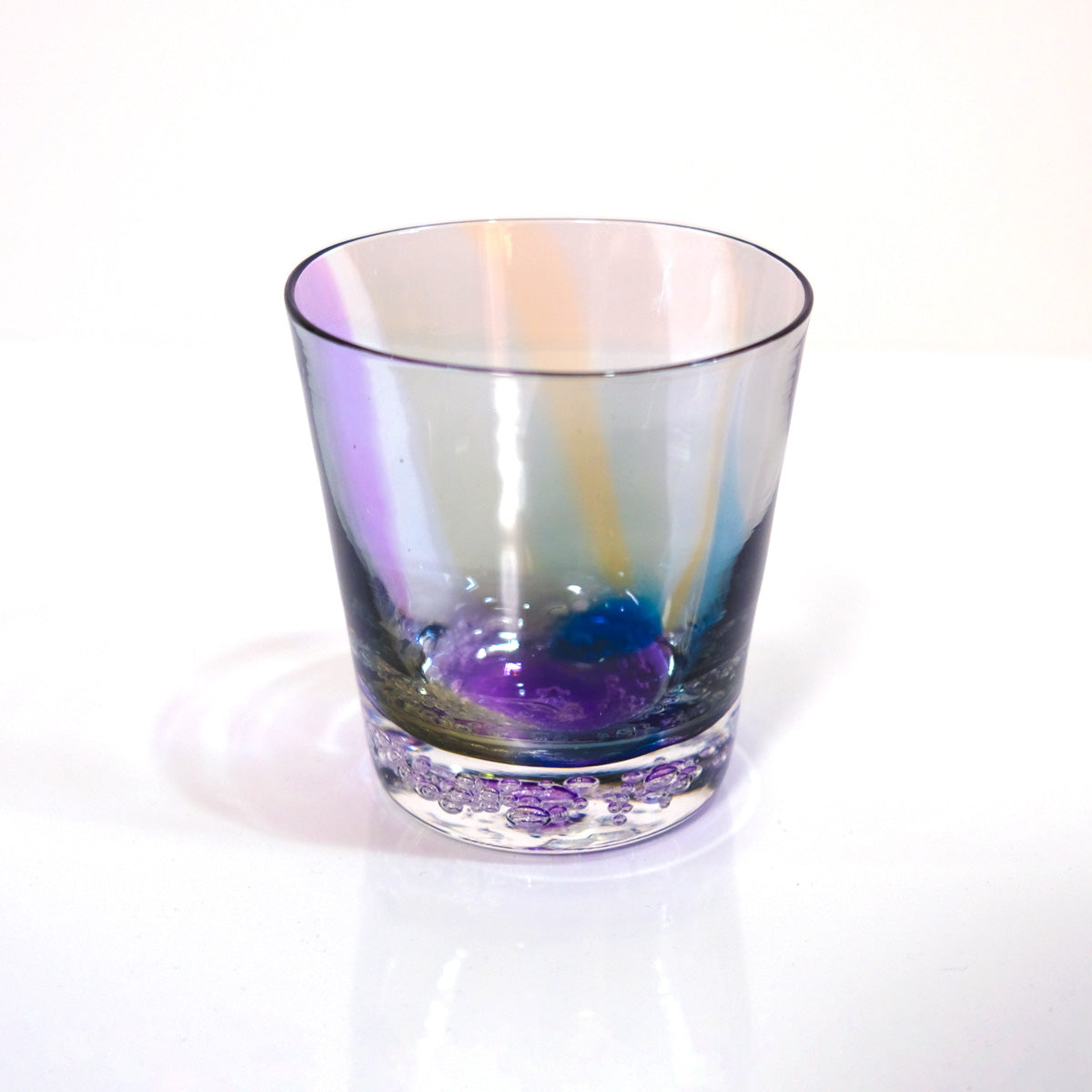 glasscalico earth bubble (アースバブル) ロックグラス グラスキャリコ ハンドメイドグラス ウイスキー 焼酎 カクテル グラス